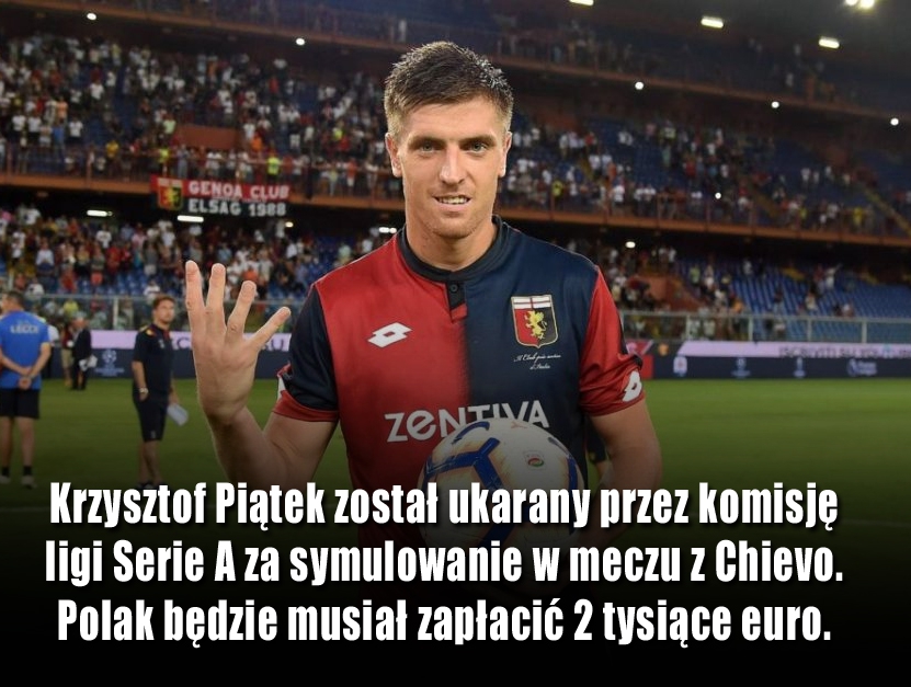 Krzysztof Piątek UKARANY przez komisję ligi Serie A!